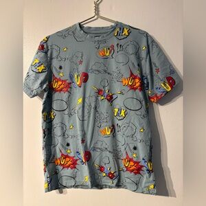 Champions Unlimited Youth Graphic T Shirt Blue Comic Print Size 18